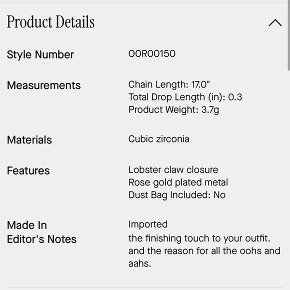 Kate Spade Rose Gold Necklace - Picture 6 of 6